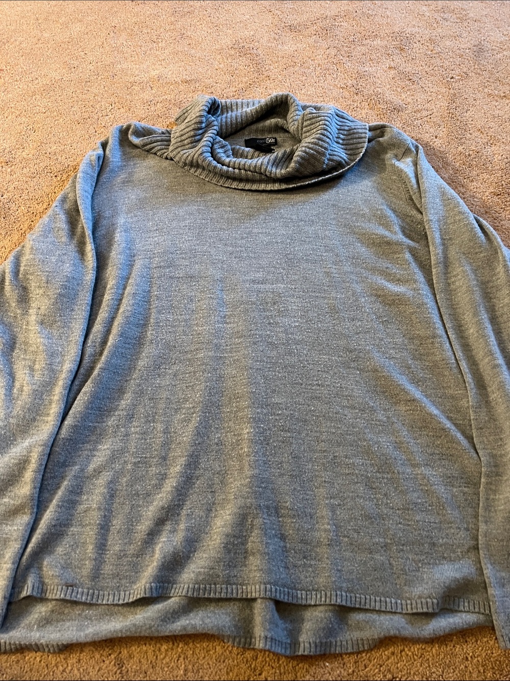 East 5th Light Gray Turtleneck Sweater